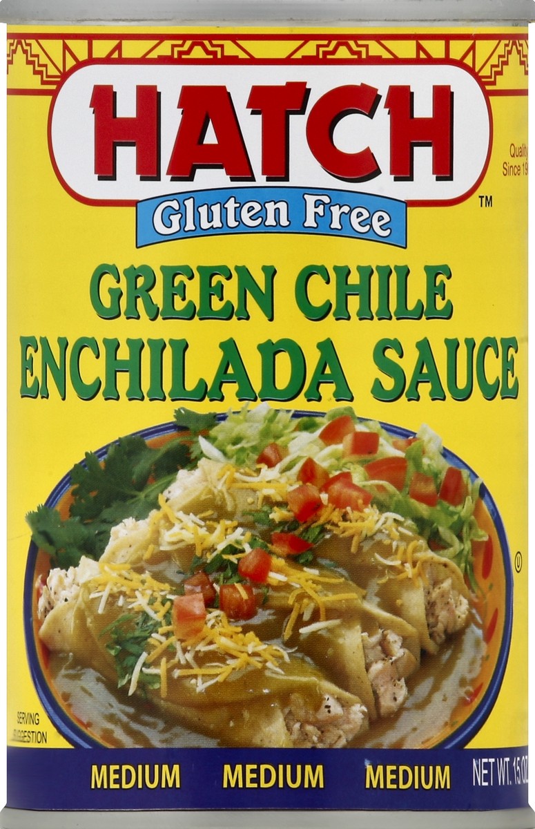 slide 2 of 3, Hatch Medium Green Chile Enchilada Sauce, 15 oz