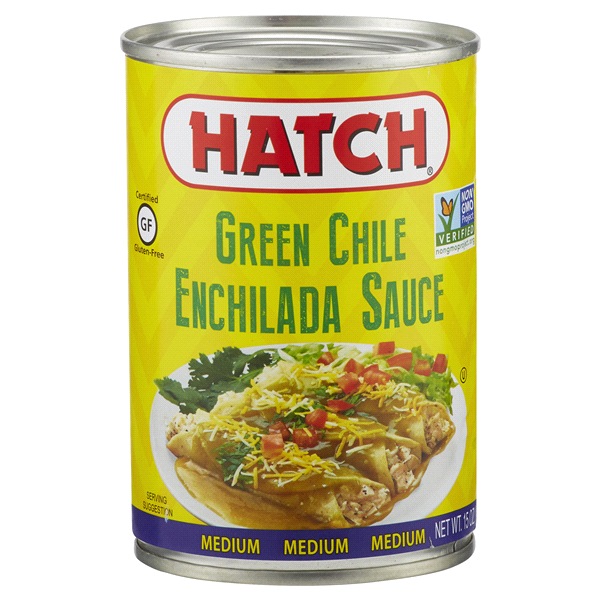 slide 1 of 1, Hatch Medium Green Chile Enchilada Sauce, 15 oz