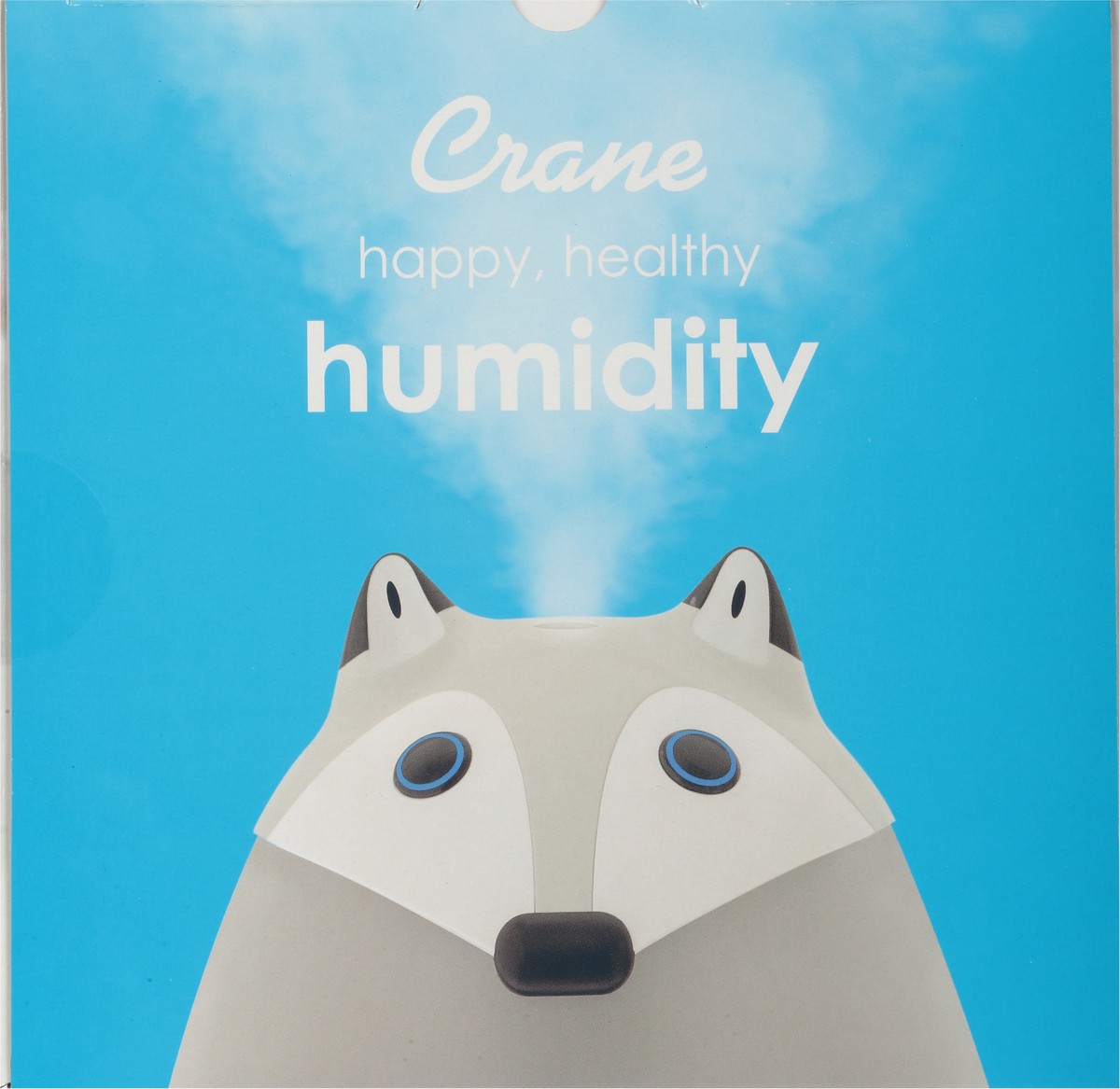 slide 10 of 11, Crane Adorable Ultrasonic Cool Mist Humidifier Fox - Black/White, 1 ct