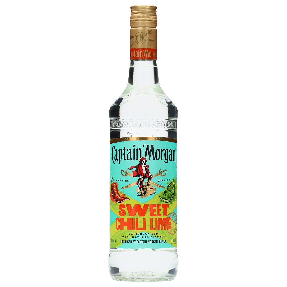 slide 1 of 14, Captain Morgan Sweet Chili Lime Rum 750 mL, 750 ml