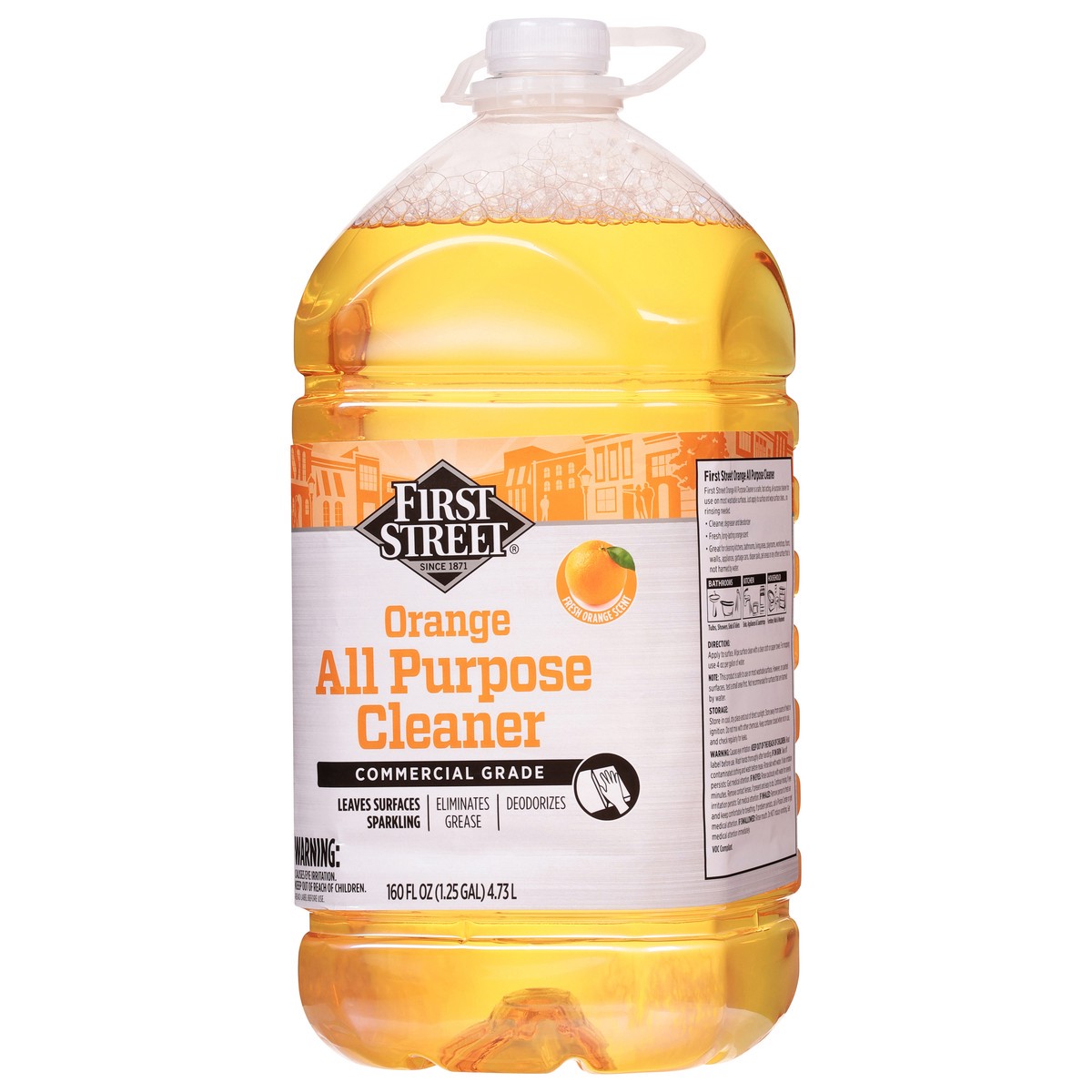 slide 10 of 12, First Street All Purpose Cleaner Orange, 160 oz