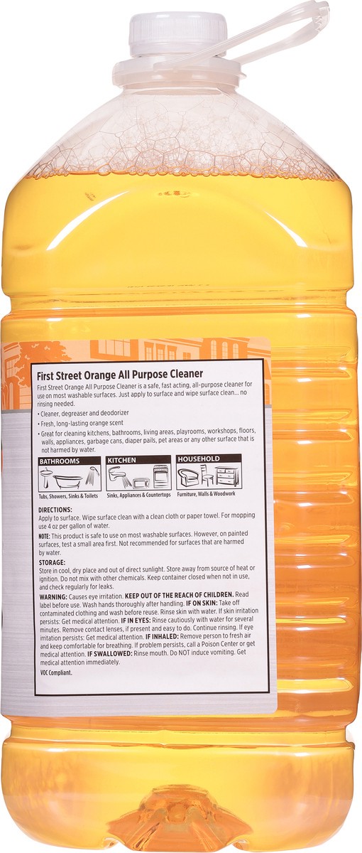 slide 11 of 12, First Street All Purpose Cleaner Orange, 160 oz