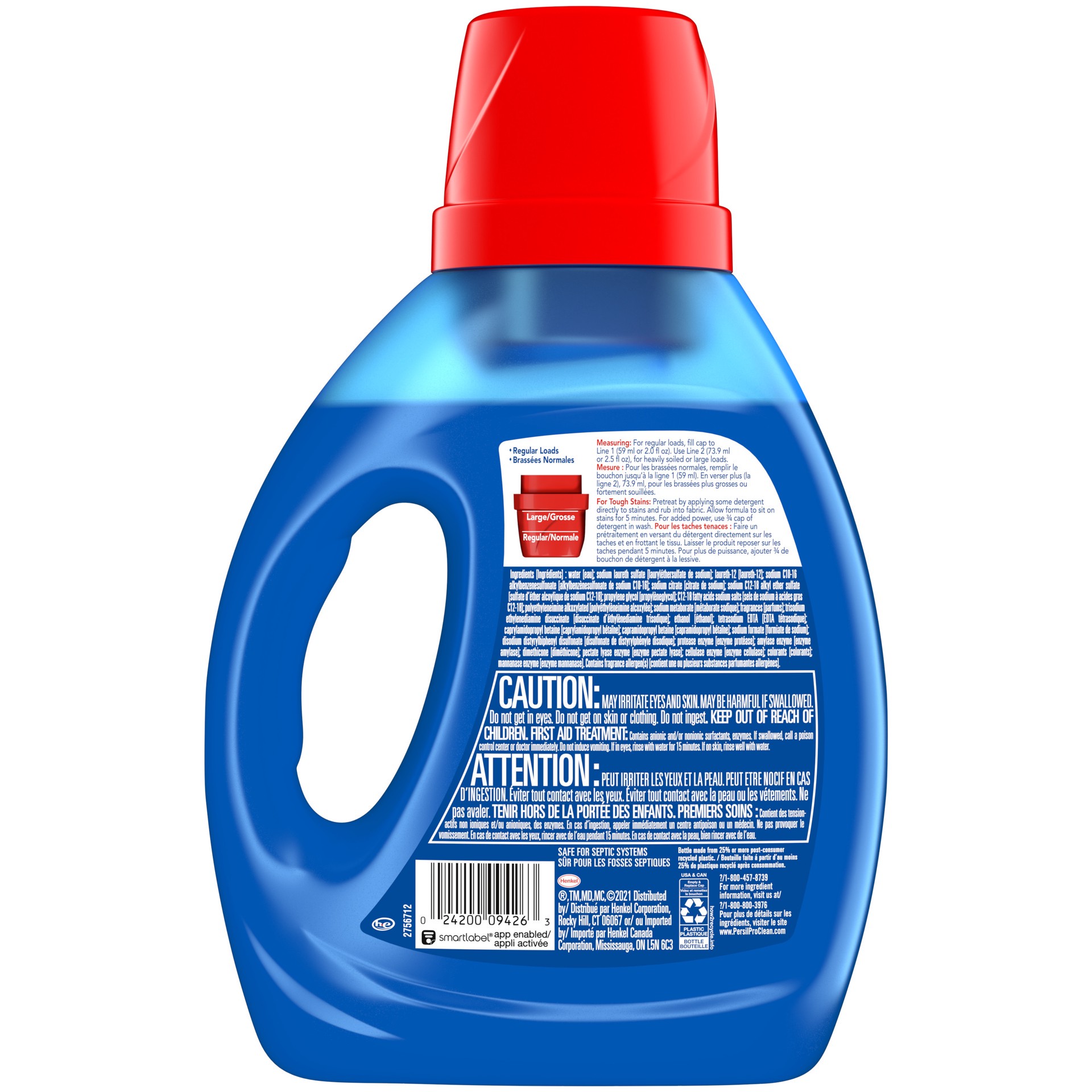 slide 1 of 3, Persil ProClean Stain Fighter Liquid Laundry Detergent, 40 Fluid Ounces, 20 Loads, 40 fl oz