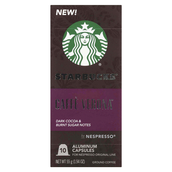 slide 1 of 1, Starbucks Coffee Nespresso Verona, 10 ct