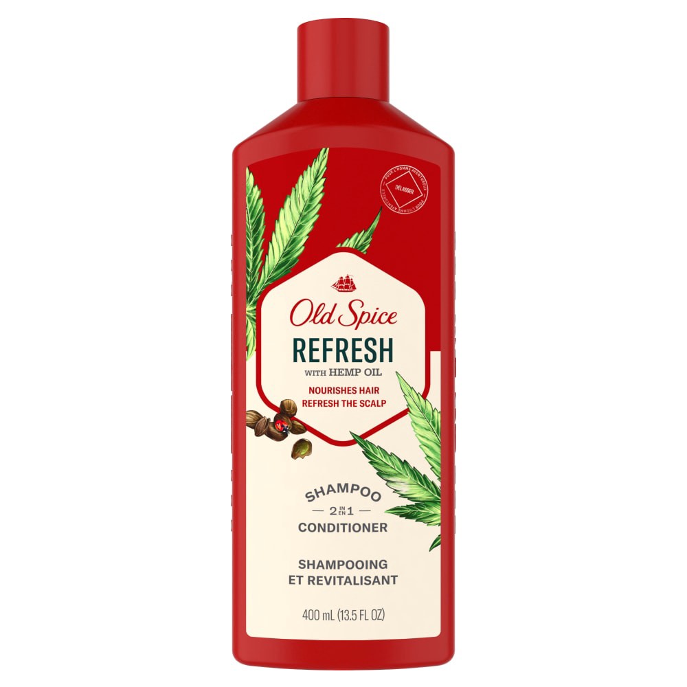 slide 1 of 1, Old Spice Refresh 2 in1 Shampoo and Conditioner, 13.5 fl oz