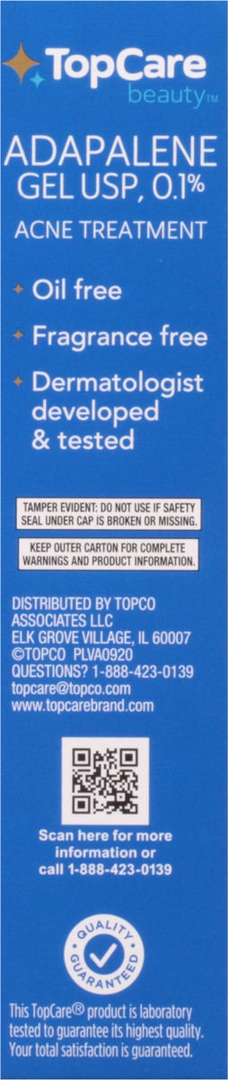 slide 4 of 9, TopCare Top Care Topcare Beauty Adapalene Gel Acne Treatment, 0.5 oz