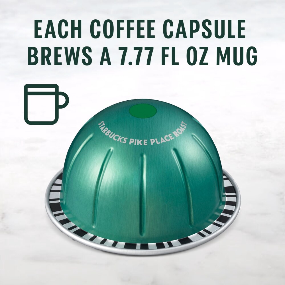 slide 2 of 6, STARBUCKS by Nespresso Vertuo Line Pike Place Roast, 8 ct