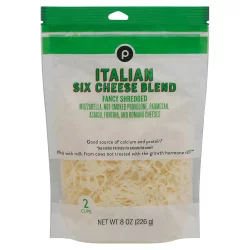 Publix Italian Six Cheese Blend Fancy Shredded Cheese - 8 oz