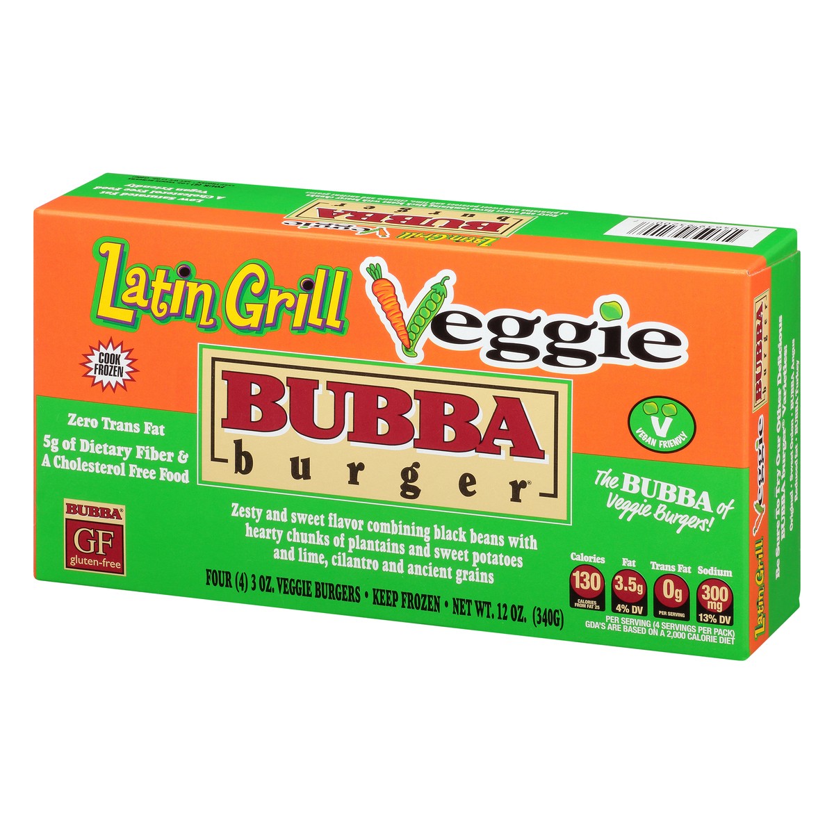 slide 3 of 9, Bubba Burger Latin Grill Veggie - 12 OZ, 12 oz