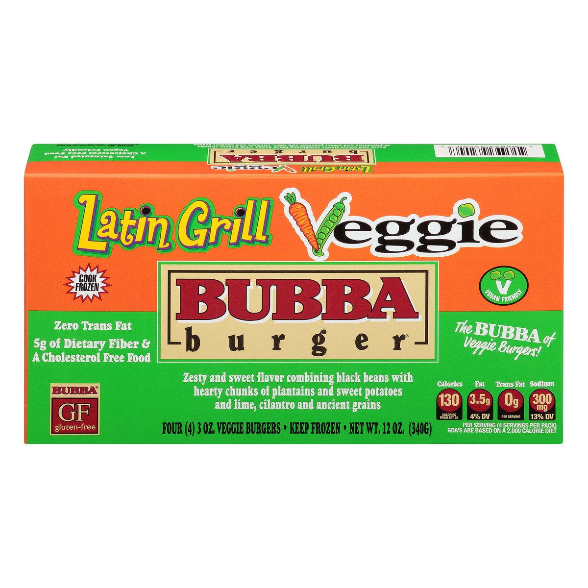 slide 1 of 9, Bubba Burger Latin Grill Veggie - 12 OZ, 12 oz