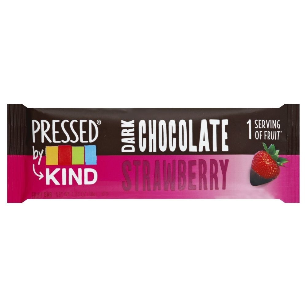 slide 1 of 7, Kind Bars Strawberry Press Dark Chocolate, 1.34 oz