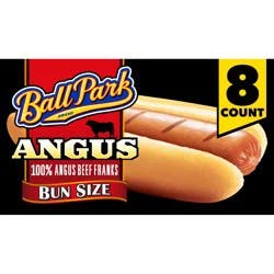 Ball Park Bun Length Hot Dogs, Angus Beef, 8 Count