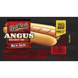 Angus Beef Bun Size Hot Dogs
