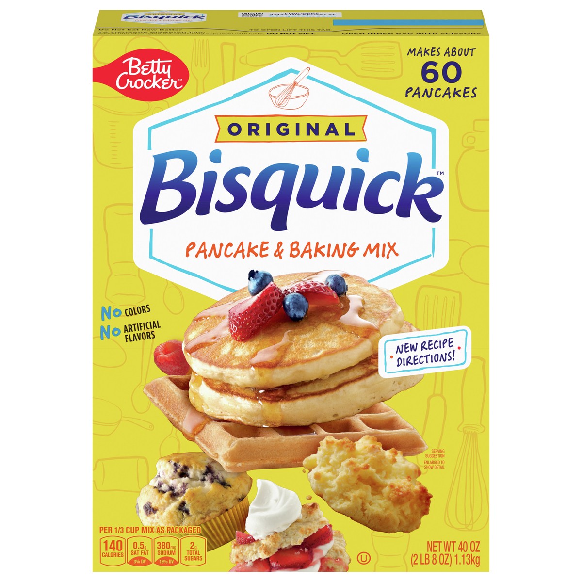 slide 1 of 9, Betty Crocker Bisquick Original Pancake & Baking Mix, 40 oz., 40 oz