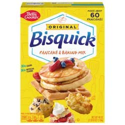 Bisquick Betty Crocker Bisquick Pancake and Baking Mix, Original, Makes About 60 Pancakes, 40 oz