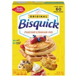 Bisquick Betty Crocker Bisquick Pancake and Baking Mix, Original, Makes About 60 Pancakes, 40 oz