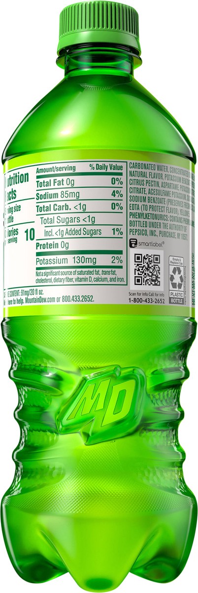 slide 8 of 10, Mountain Dew Diet Soda Citrus 20 Fl Oz, 20 fl oz