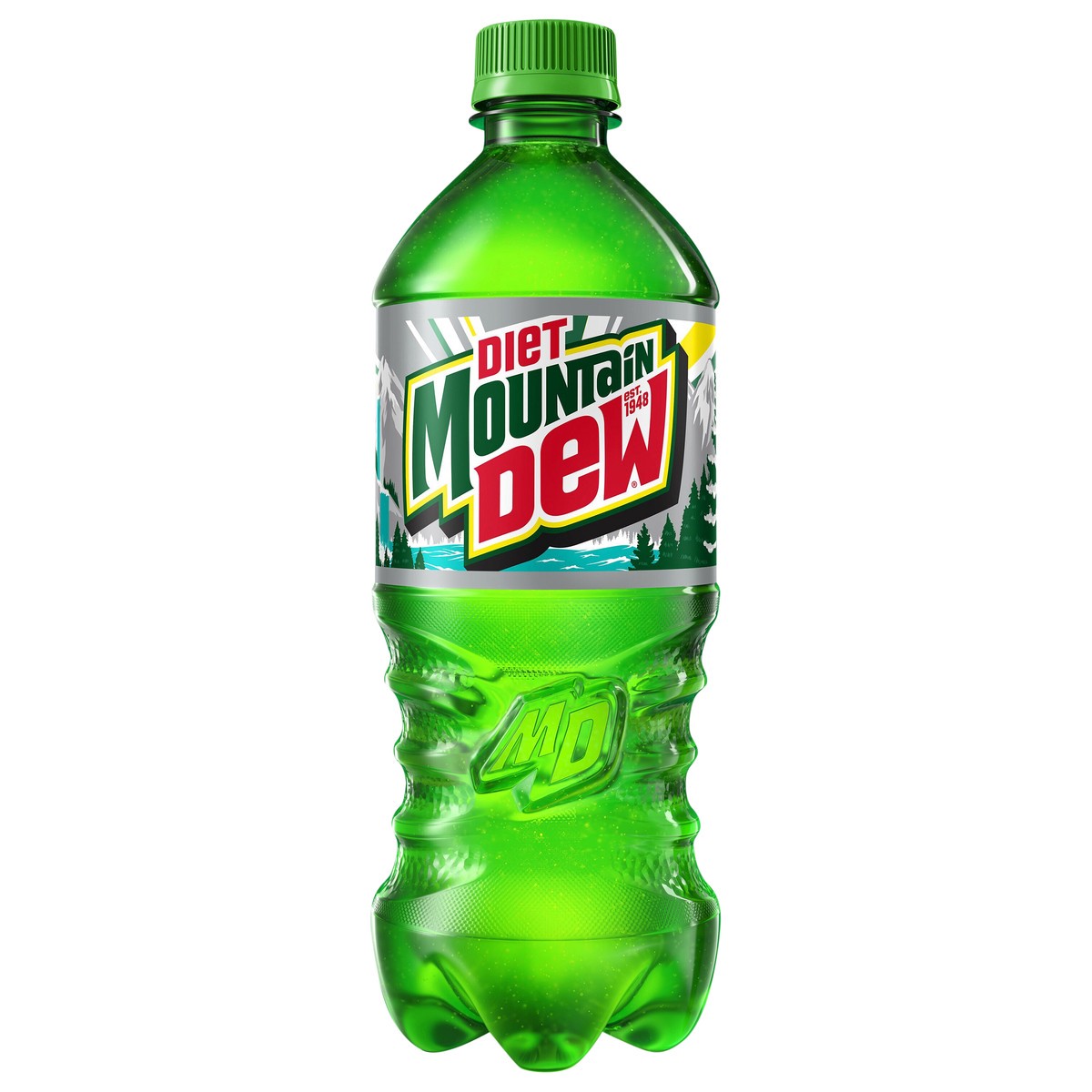 slide 1 of 10, Mountain Dew Diet Soda Citrus 20 Fl Oz, 20 fl oz