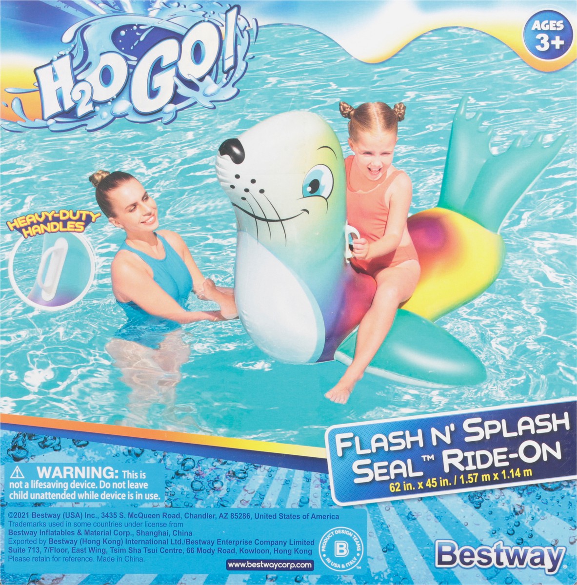 slide 6 of 9, H2O GO! Flash N' Splash Seal Ride-On 1 ea, 1 ct