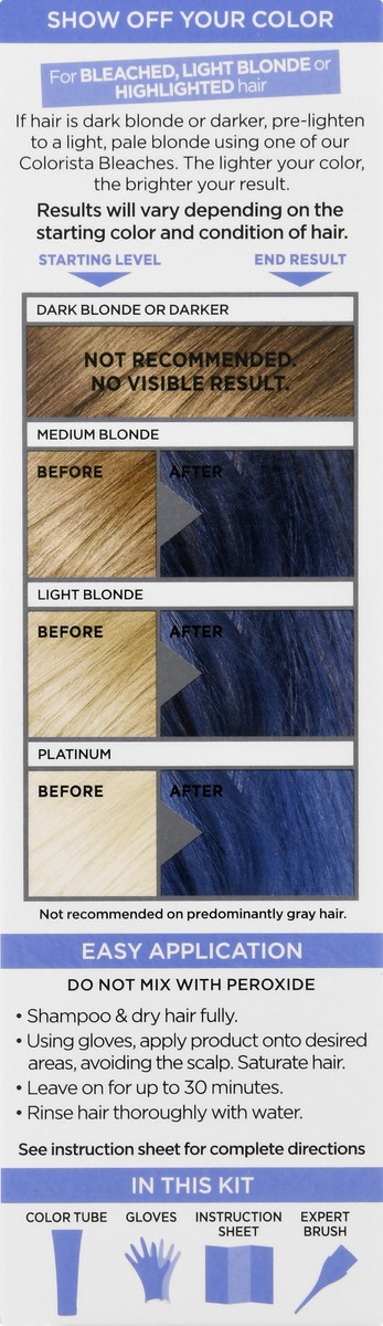 slide 10 of 12, Colorista Indigo 500 Semi-Permanent Hair Color 4 oz, 4 oz