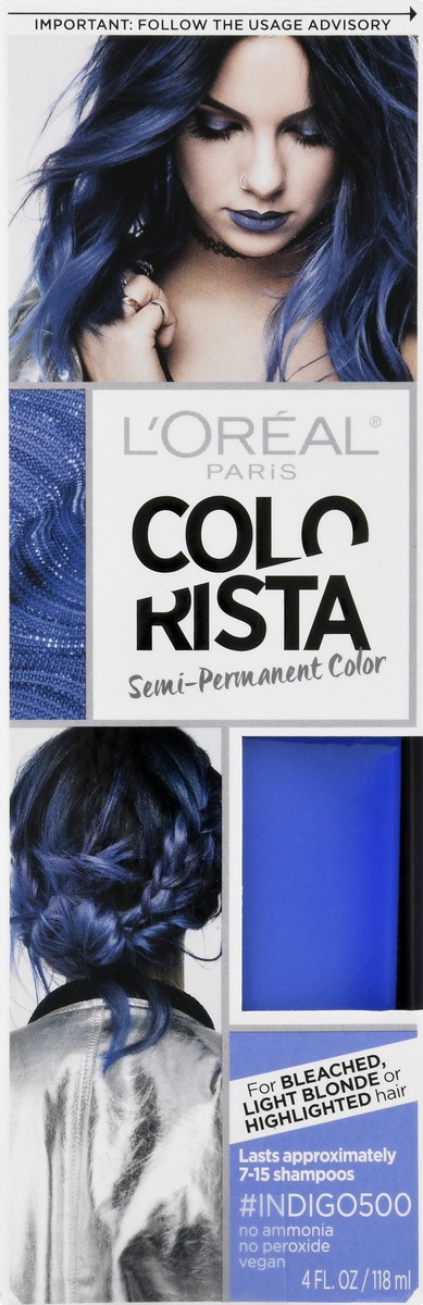 slide 2 of 12, Colorista Indigo 500 Semi-Permanent Hair Color 4 oz, 4 oz