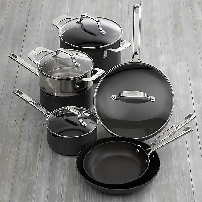 slide 2 of 2, Emeril's Essential Hard Anodized Cookware Set - Black, 11 ct