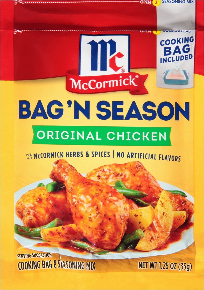 slide 7 of 7, McCormick Bag 'n Season Chicken Seasoning Mix, 1.25 oz, 