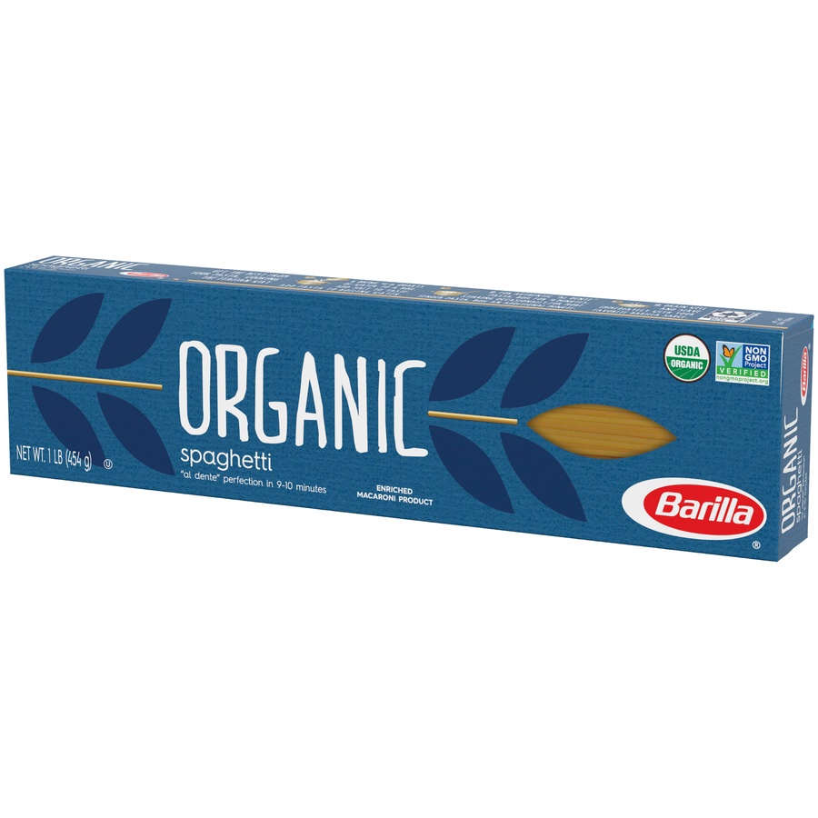 slide 3 of 8, Barilla Organic Spaghetti Pasta, 16 oz