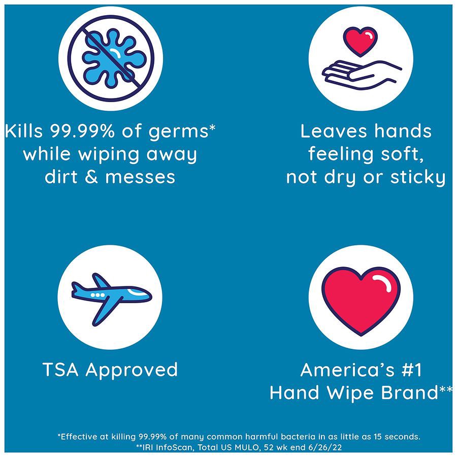 slide 5 of 5, Wet Ones Antibacterial Fresh Scent Hand Wipes 20 ea, 20 ct