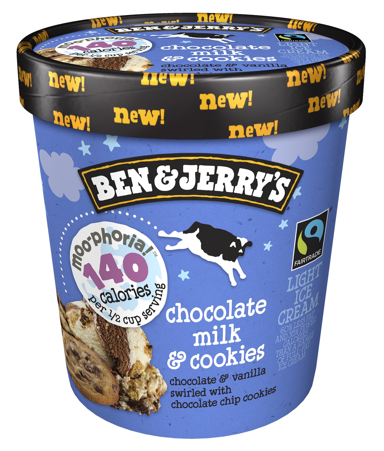 slide 1 of 7, Ben & Jerry's Moophoria Choc Milk & Cookies Ice Cream, 1 pint