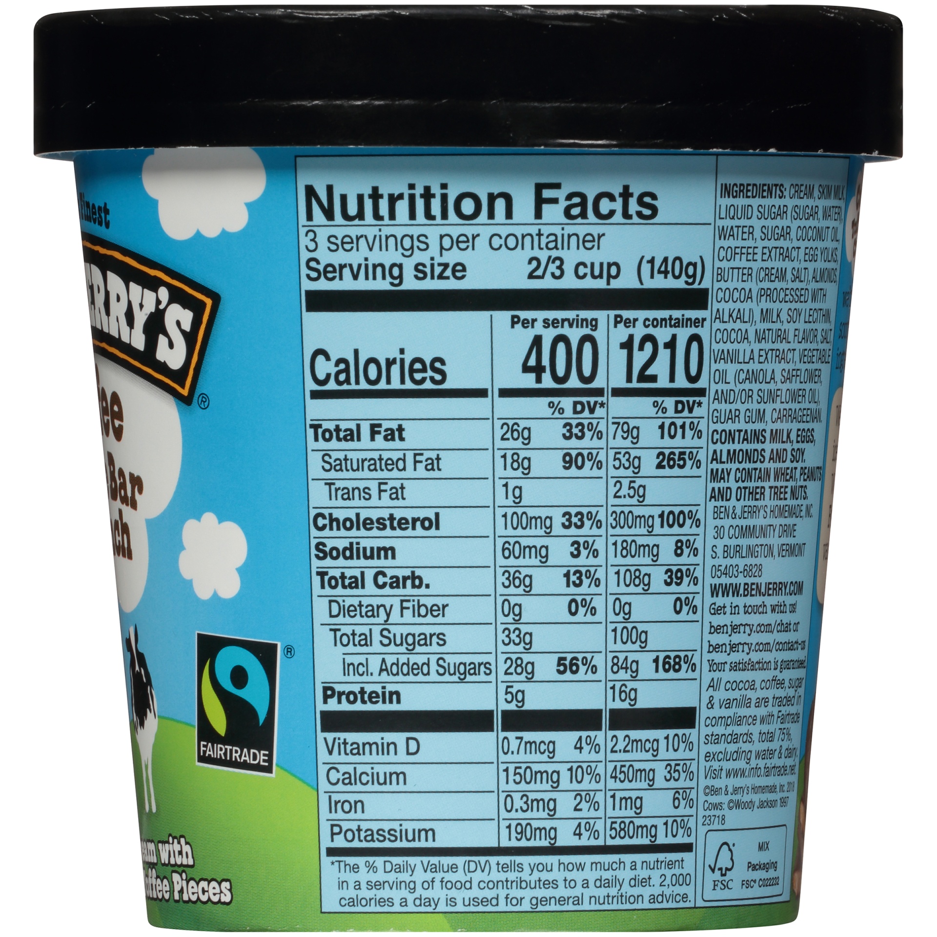 slide 5 of 11, Ben & Jerry's Ice Cream Coffee Toffee Bar Crunch, 16 oz, 16 oz