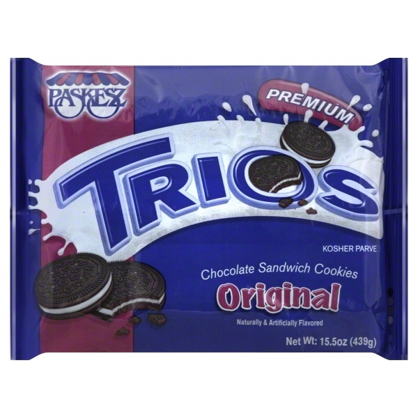 slide 1 of 1, Paskesz Trios Original Cookies, 15.5 oz