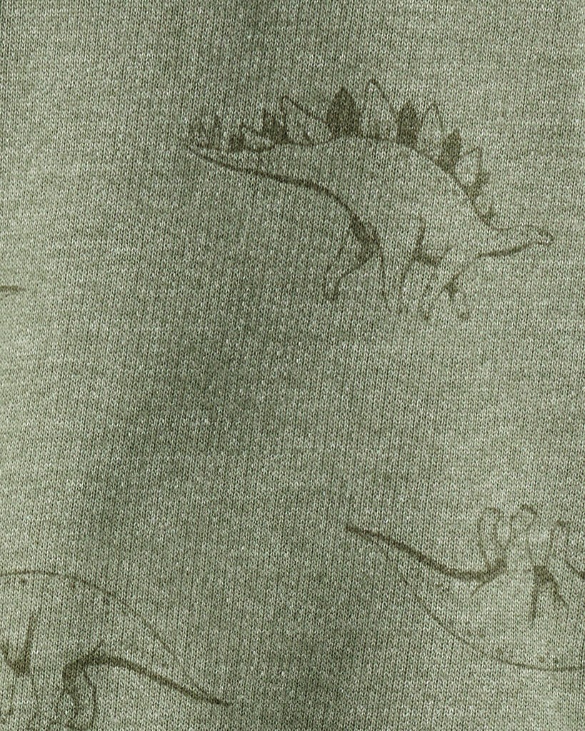 slide 2 of 3, Carter's Baby Boy Dinosaur French Terry Jogger - Green Green 12M, 1 ct