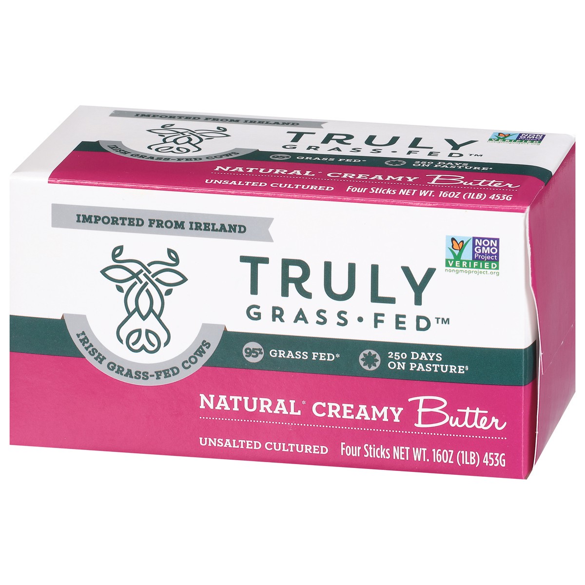 slide 3 of 14, Truly Grass Fed Natural Creamy Unsalted Butter 4 Sticks, 4 ct