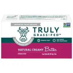 Truly Grass Fed Natural Creamy Unsalted Butter - 4 Sticks