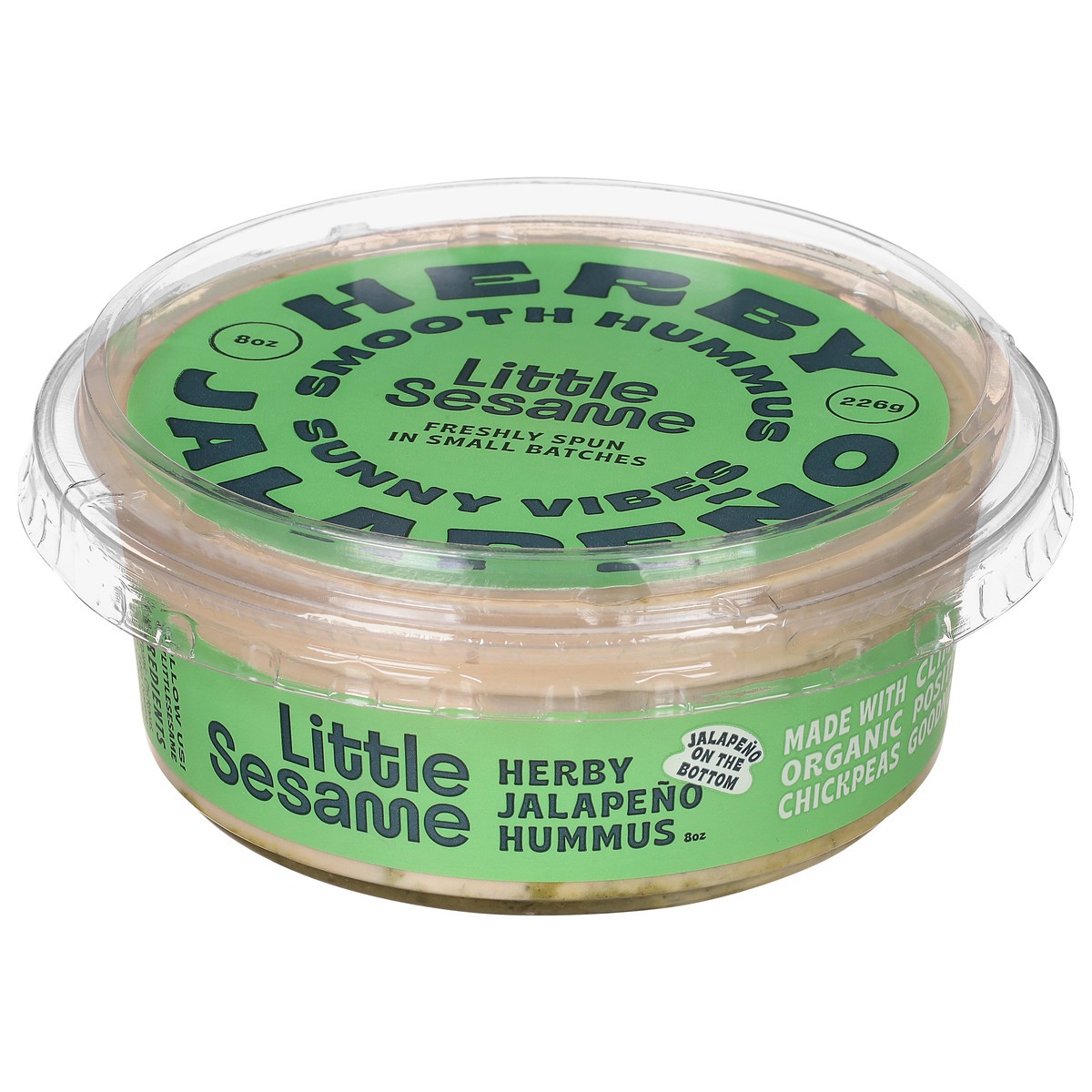 slide 11 of 14, Little Sesame Herby Jalapeno Hummus 8 oz, 8 oz