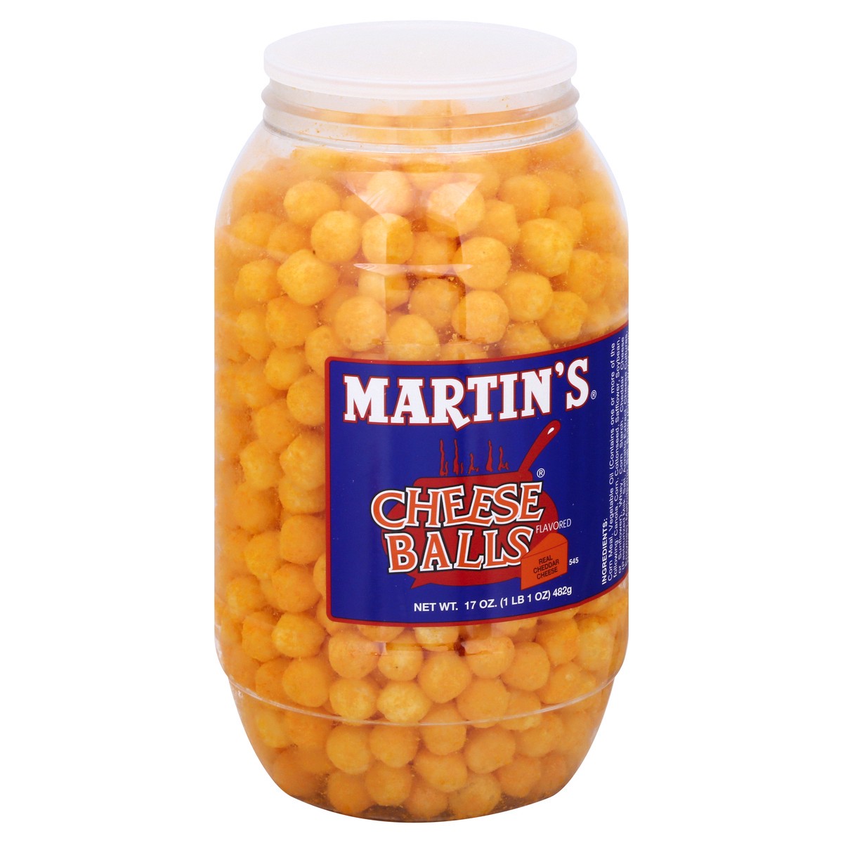 slide 9 of 13, Martin's Flavored Real Cheddar Cheese Cheese Balls 17 oz, 17 oz