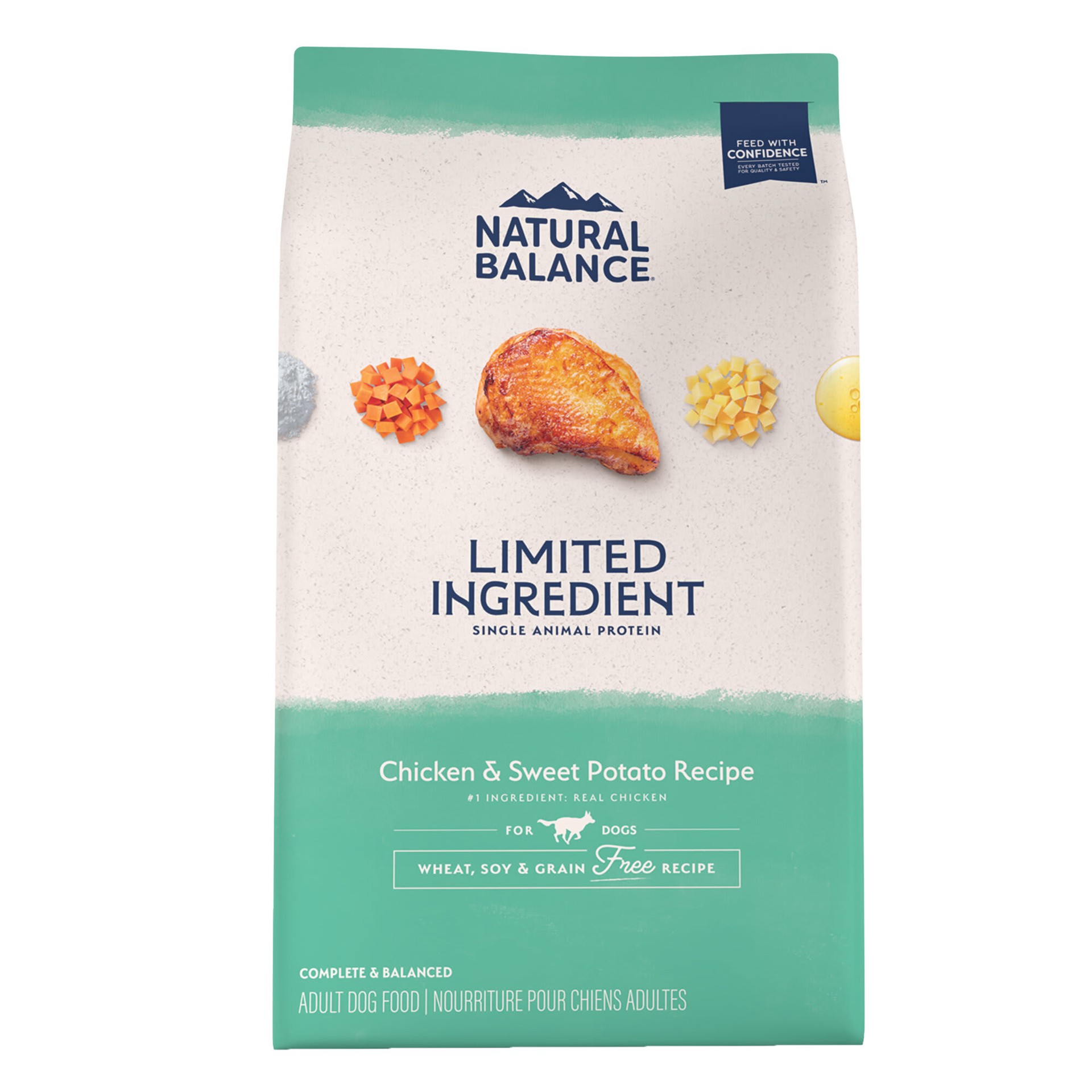 slide 1 of 5, Natural Balance L.I.D. Limited Ingredient Diets Grain Free Chicken & Sweet Potato Formula Dog Food 12 lb, 12 lb