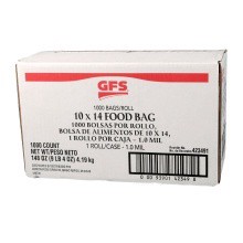 slide 1 of 1, GFS Clear Food Bags, 1000 ct