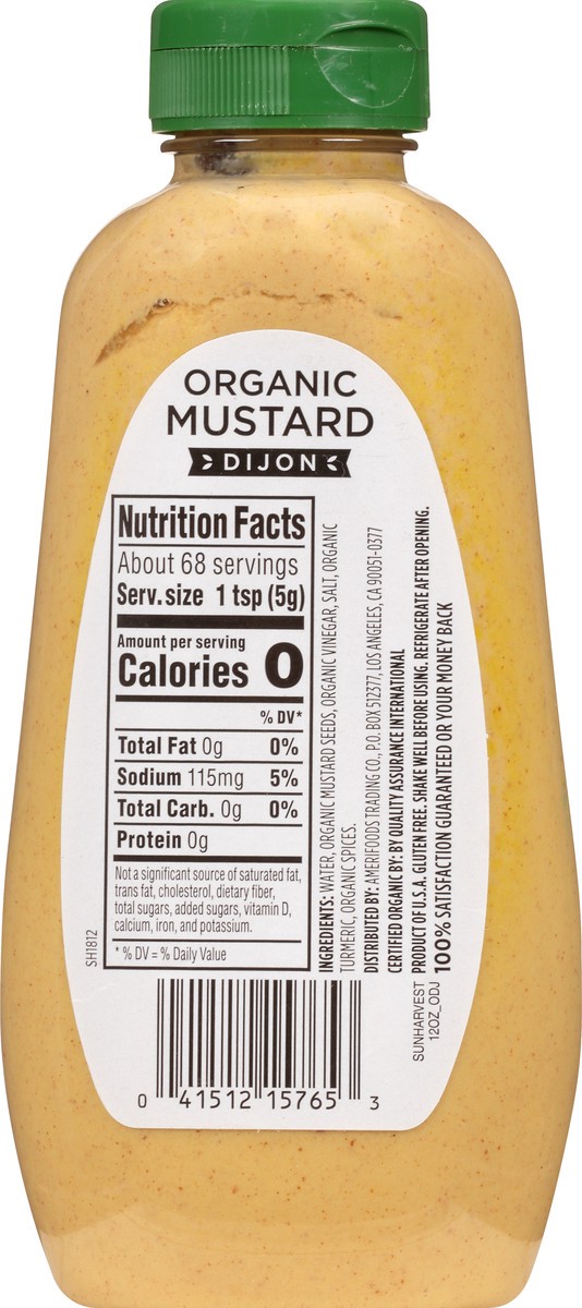 slide 5 of 13, Sun Harvest - O Sun Harvest Organic Dijon Mustard, 12 oz