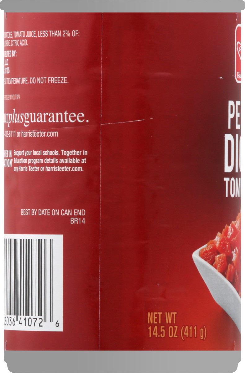 slide 4 of 8, Harris Teeter Tomatoes - Petite Diced, 14.5 oz