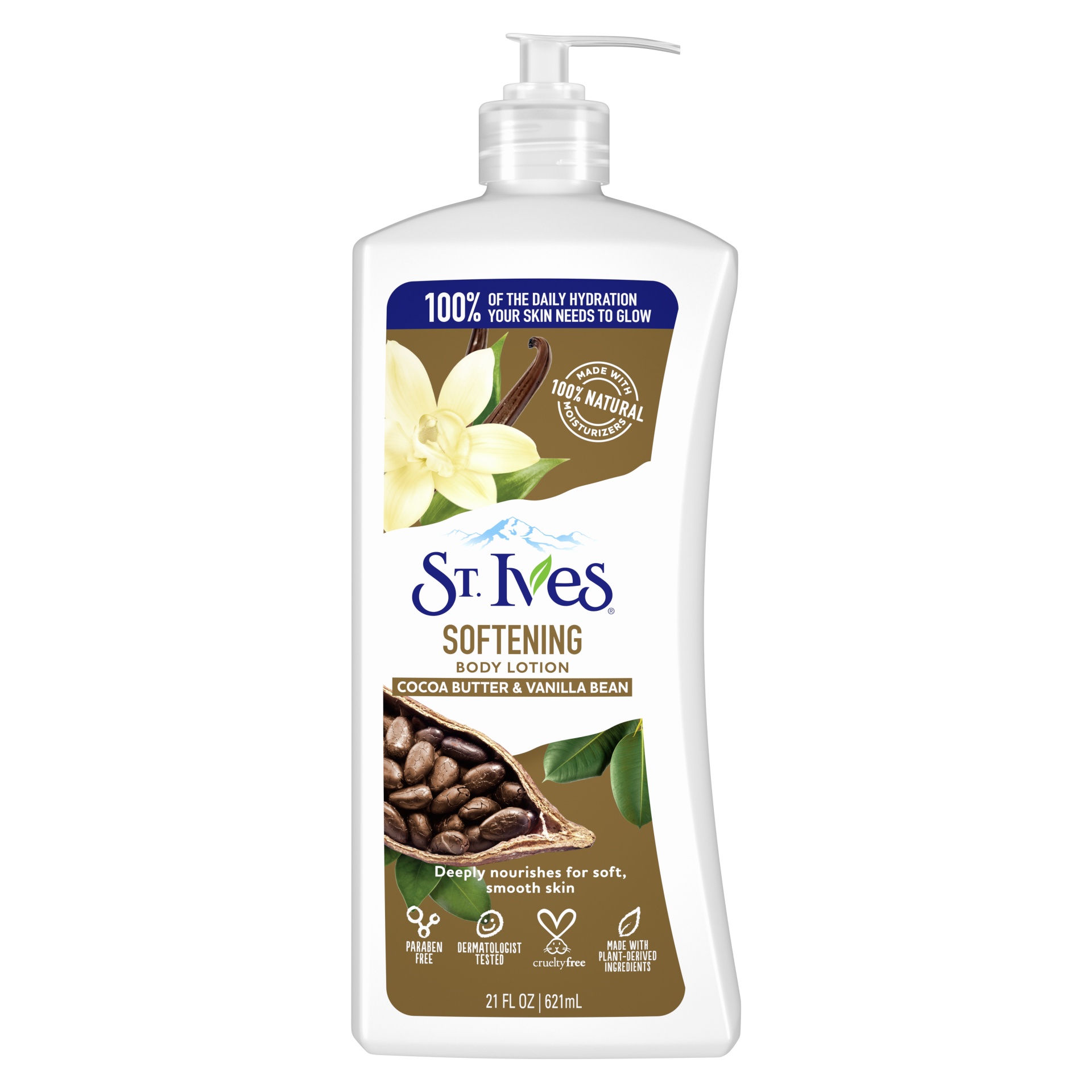 slide 1 of 5, St. Ives Cocoa Butter And Vanilla Bean Hand And Body Lotion, 21 oz