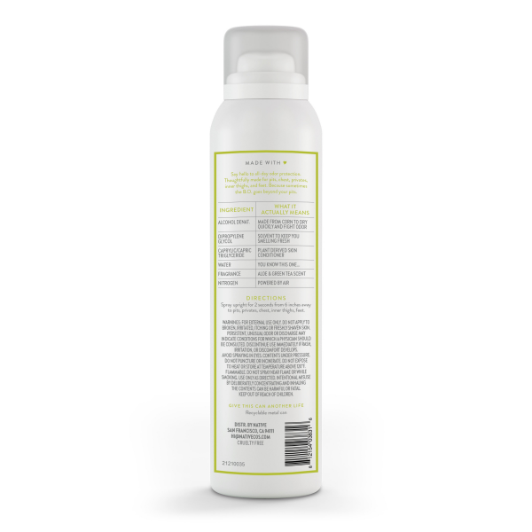 slide 19 of 21, Native Deodorant & Body Spray, Aloe & Green Tea, Aluminum Free, for Women and Men, 2.65 oz, 2.65 oz