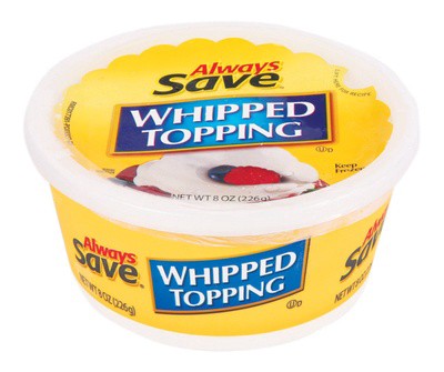 slide 1 of 1, Always Save Frozen Whipped Topping, 8 oz