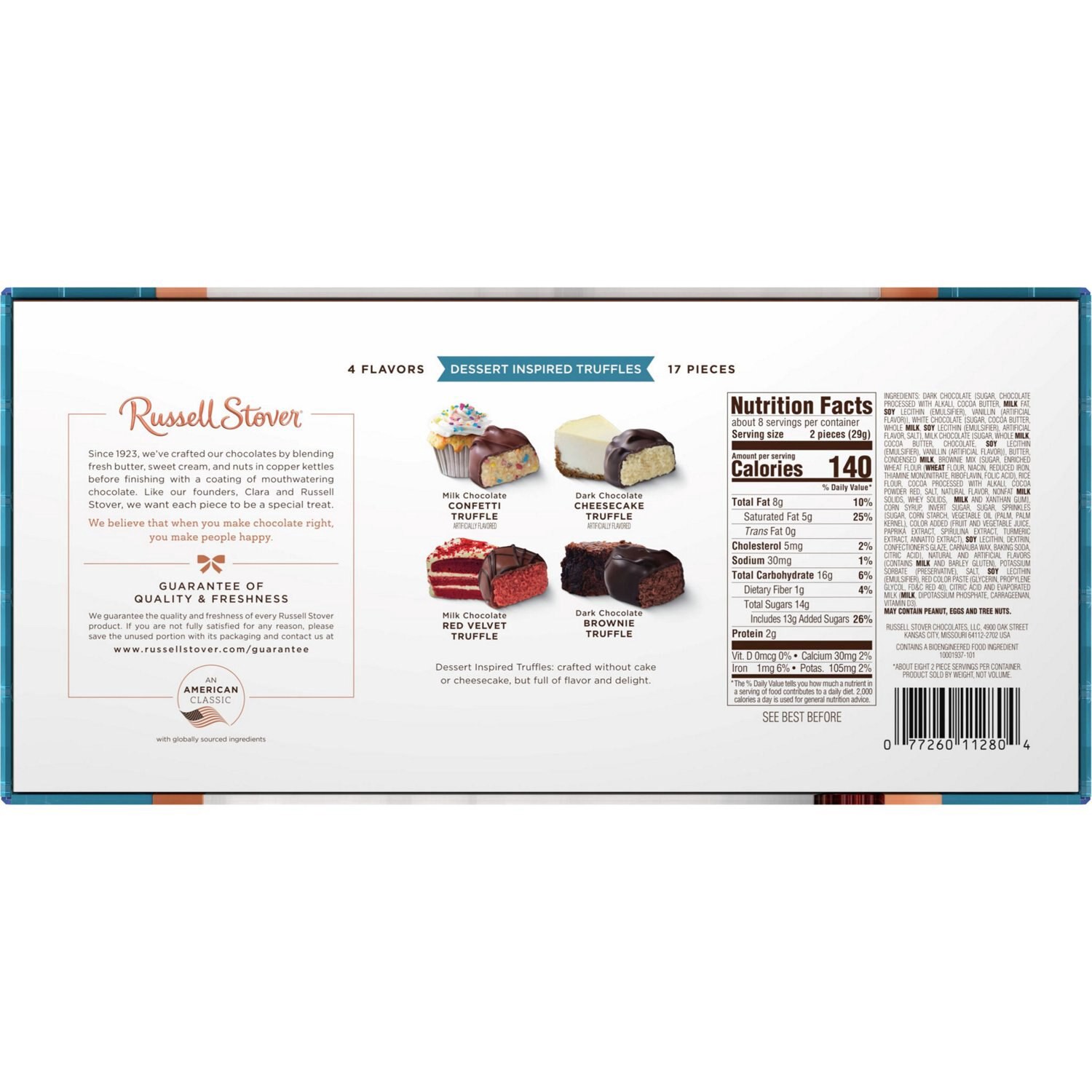 slide 3 of 9, Russell Stover, Assorted Truffles, Dessert Holiday Box, 9.4 Oz, 9 oz