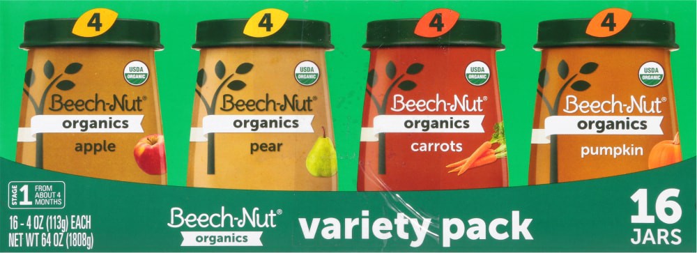 slide 2 of 5, Beechnut Org S1 Frt & Veg Vrty Pk Jar 16ct - 64 OZ, 64 oz