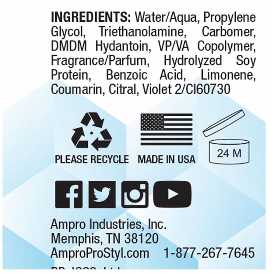 slide 2 of 3, Clear Ice Ultra Hold Protein Styling Gel, 8.8 oz