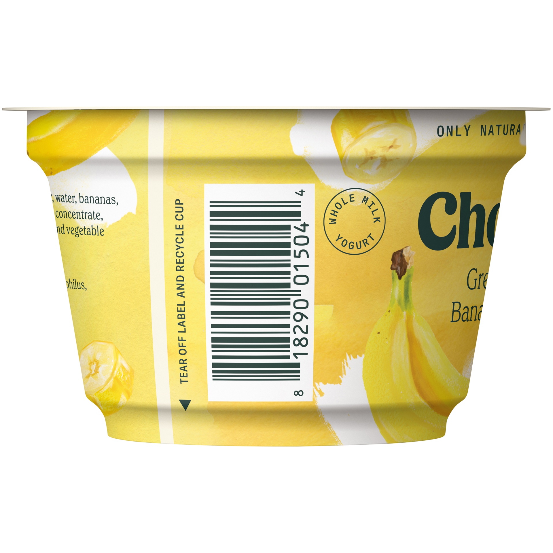 Chobani Banana & Cream Creamy Blended Greek Yogurt 5.3 oz | Shipt