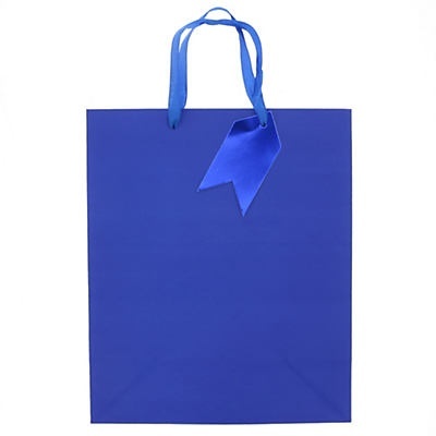 slide 1 of 1, IG Design Group Large Blue Gift Bag, 1 ct