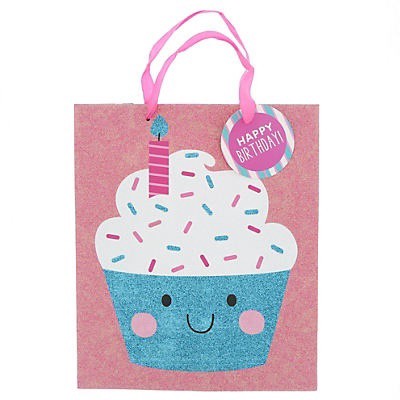 slide 1 of 1, IG Design Group Large Blue Gift Bag, 1 ct